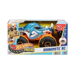 Hot Wheels Monster Trucks Rhinomite Remote Control 1:24 - Biru/oranye
